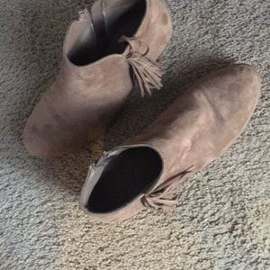 Suede booties